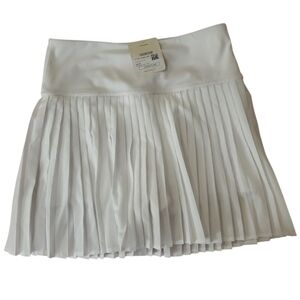 Fabletics White Pleated Mini Skirt